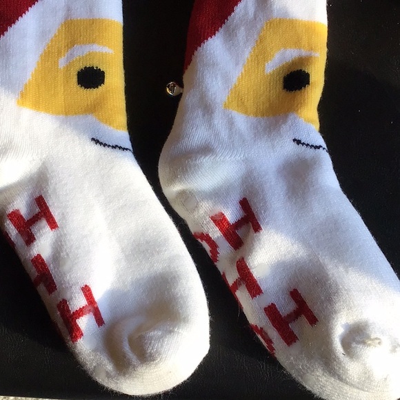 Santa 🎅 jingle bell socks “ho ho ho” bottoms - Picture 5 of 7